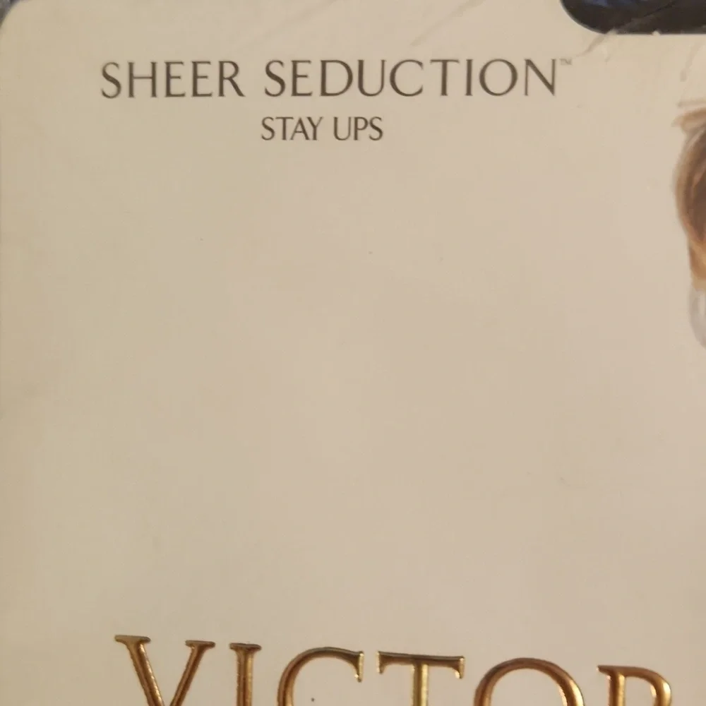 Victoria's Secret Signature Collection Sheer Seduction Stay Ups Black Sz M